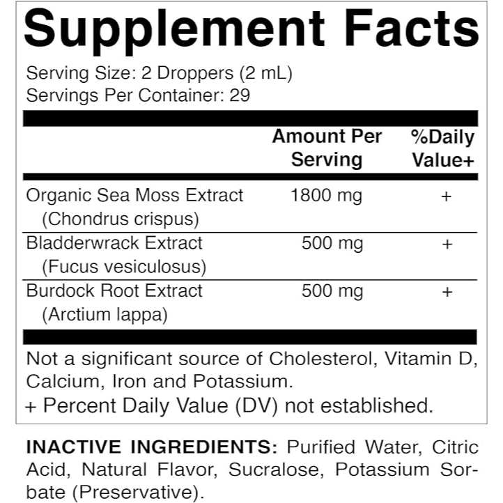 Vitamatic  Liquid Organic Irish Sea Moss 2oz