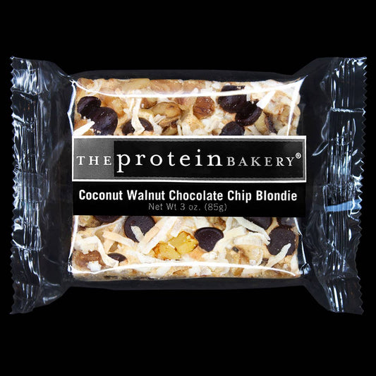 Coconut Walnut Dark Chip Protein Blondie