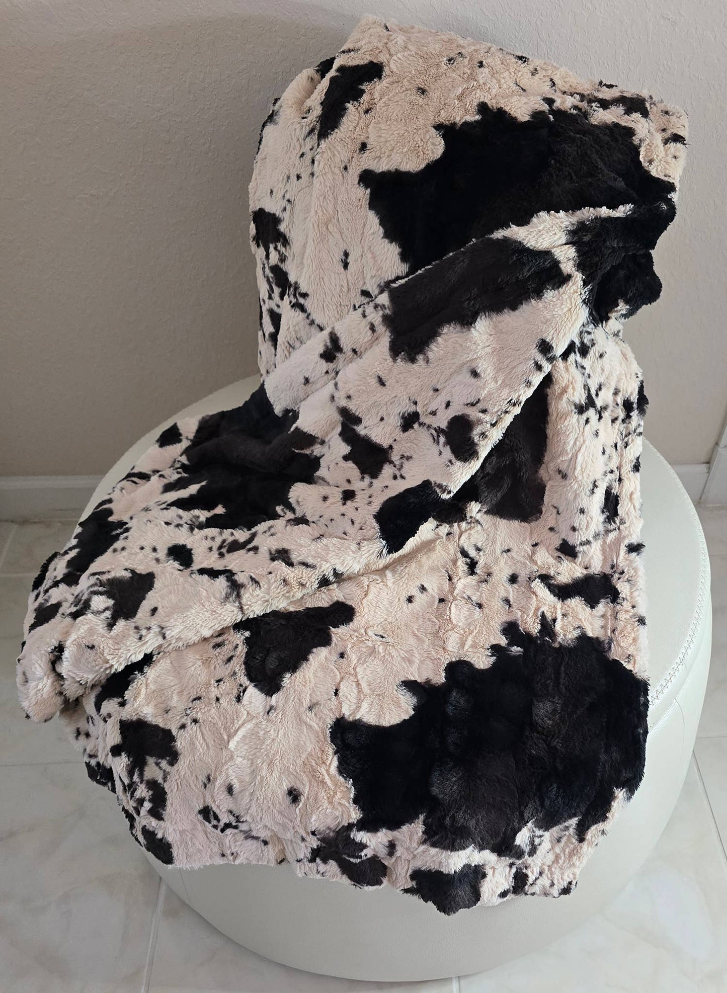 Black Pony 50 x 60 Minky Faux Fur Blanket