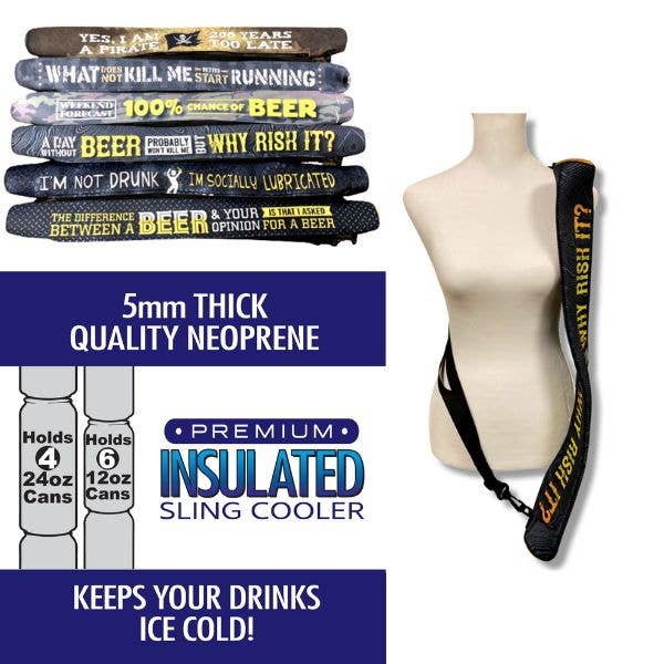 The Arm Cooler - 6Pack Can Heavy Insulating Neoprene