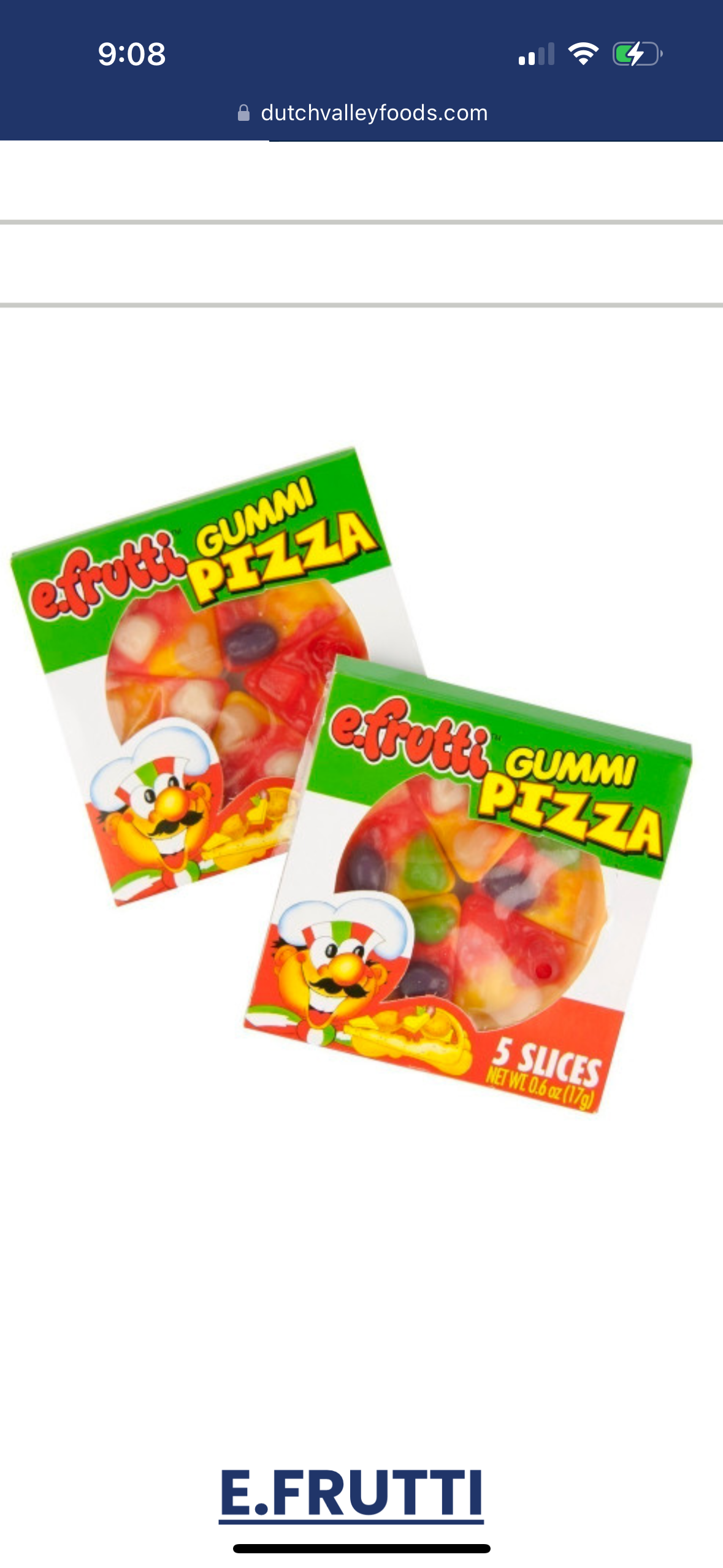 Novelty Efrutti Gummi PIZZA 🍕 Individual Packed- 48CT Box