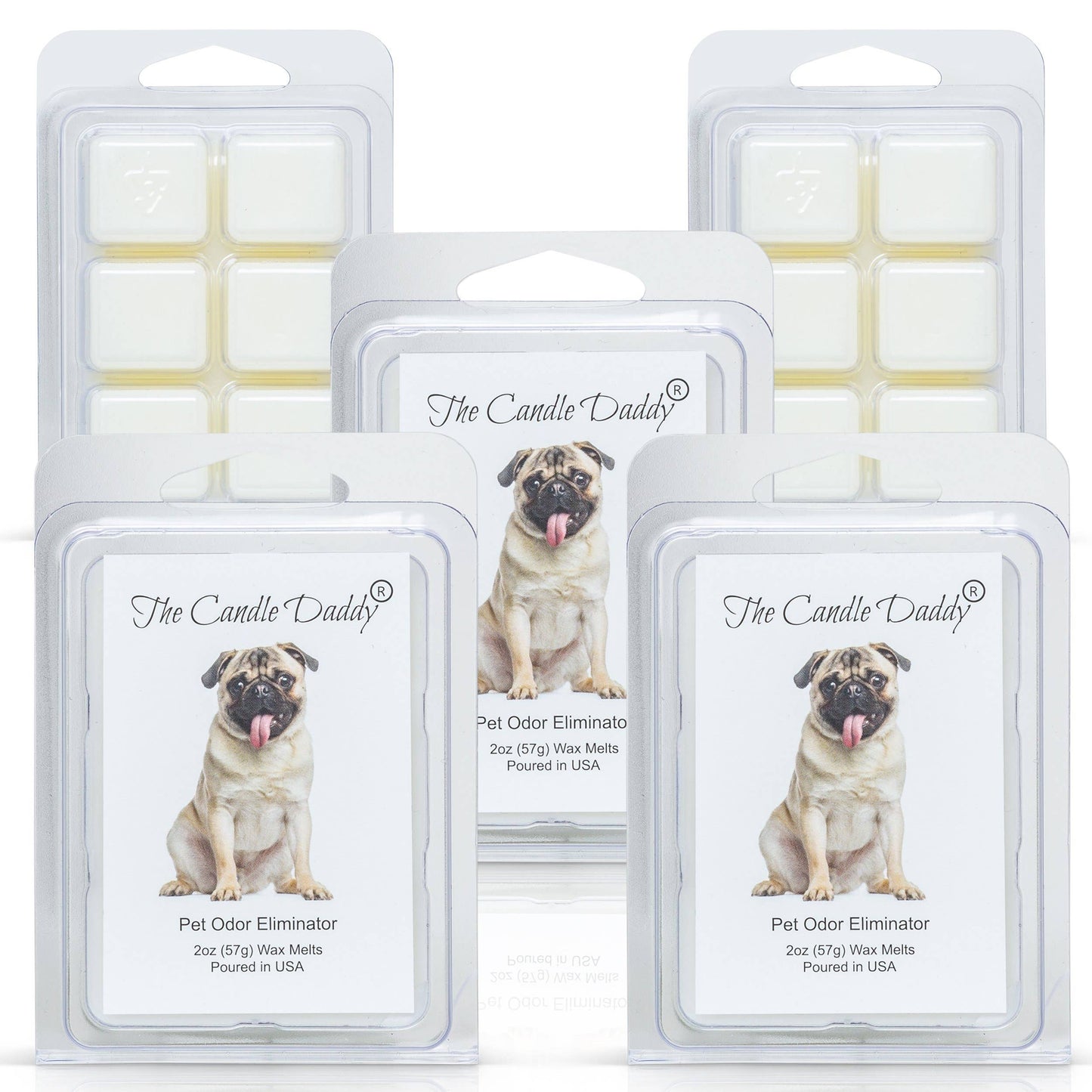 Pug Dog - Pet Odor Eliminator - Wax Melts