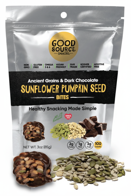 Sunflower Pumpkin Seed, 3oz Size, Ancient Grain Snack Bites